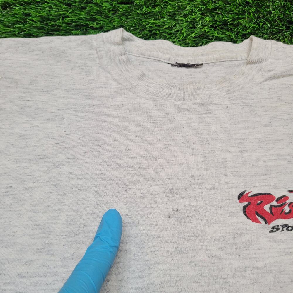 VTG 90s Rek-It "No Rules" T-Shirt Mens Small Single Stitch - Picture 5 of 13